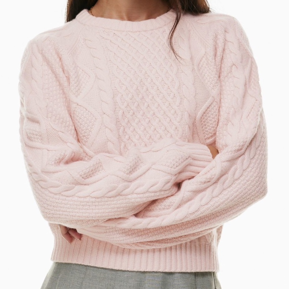 Aritzia - Sunday Best - Lima Sweater - Shy Pink - Small